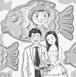 붕어빵 장사를 하시는 어머니와 크론병을 극복하고 웨딩드레스를 입은 인희씨와 그옆 결혼상대인 교회오빠