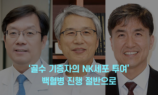  ‘골수 기증자의 NK세포 투여’ 백혈병 진행 절반으로