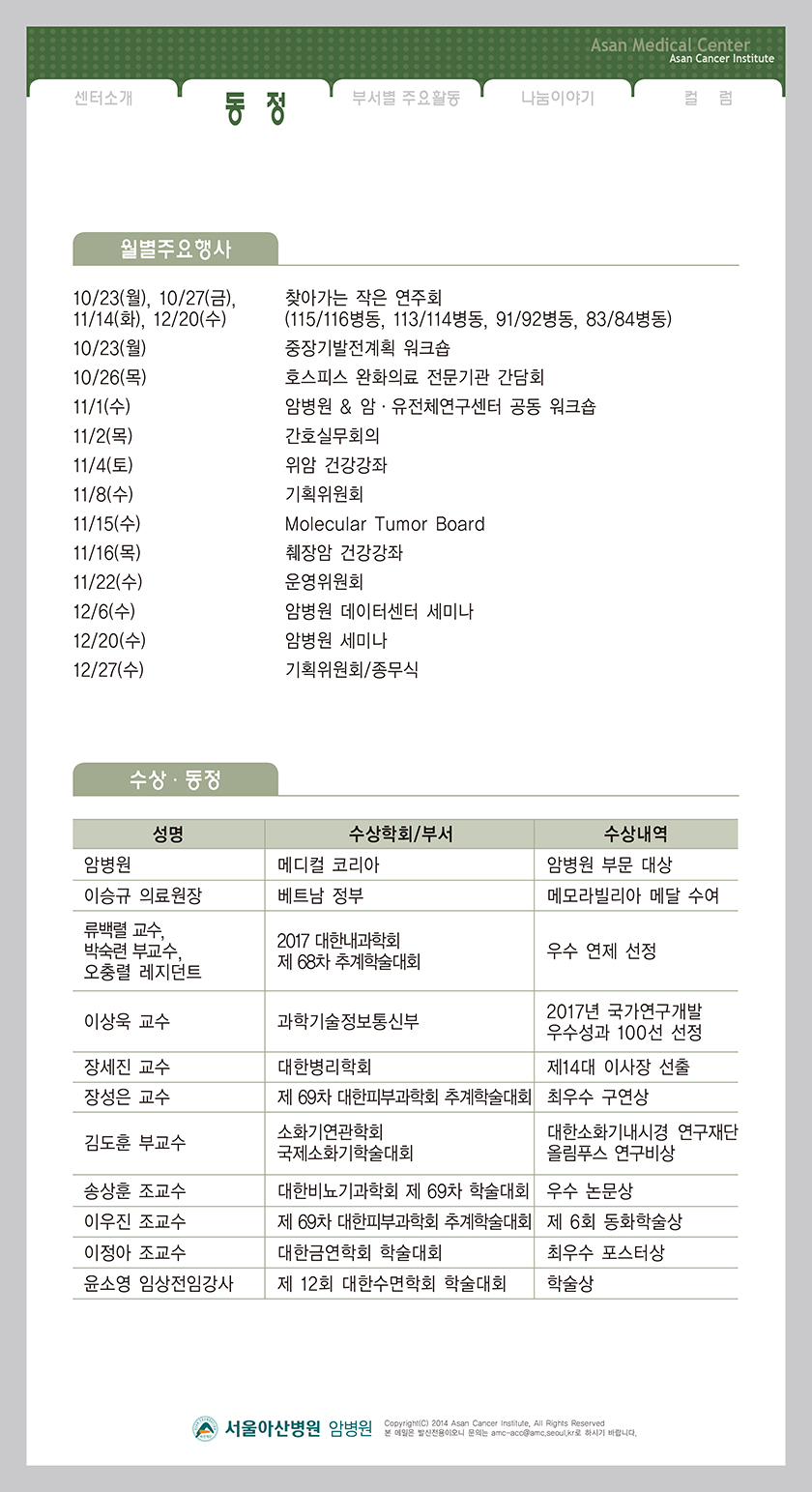 (15호 소식지) 동정