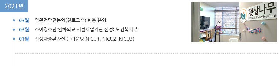 2021년 연혁
